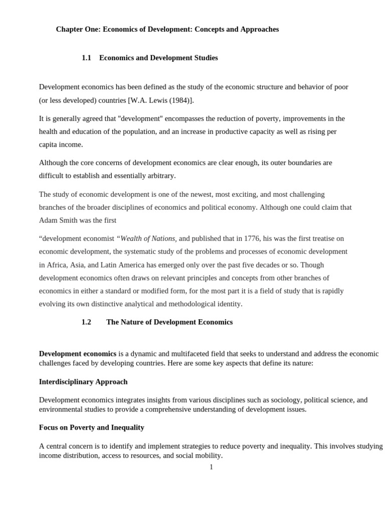 Multidimensional Aspects of Development | PDF | Millennium Development ...