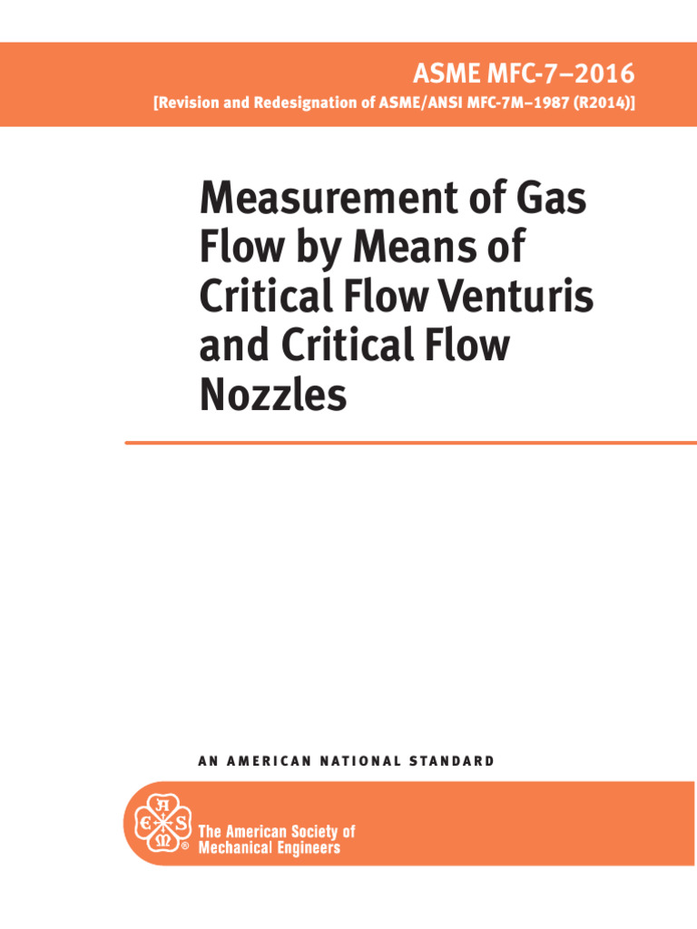 Asme MFC-7-2016 | PDF | Fluid Dynamics | Enthalpy