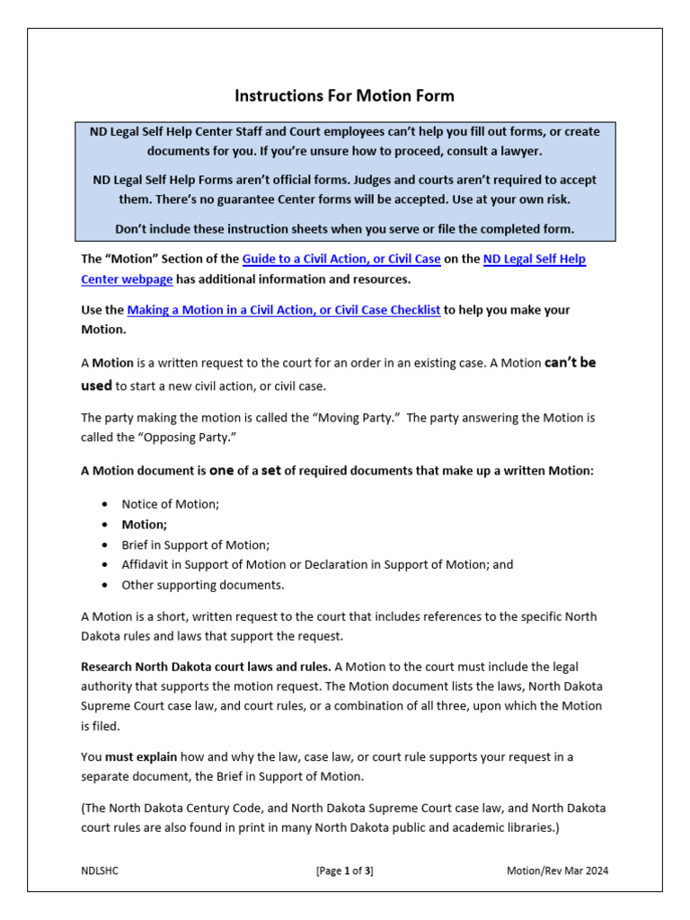 Motion Civil Action | PDF | Affidavit | Lawsuit