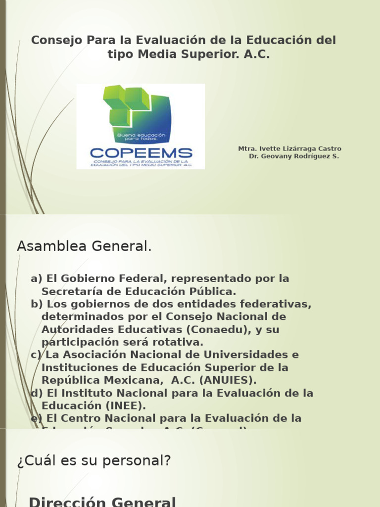 Evaluación de Planteles de Media Superior | PDF | Plan de estudios ...