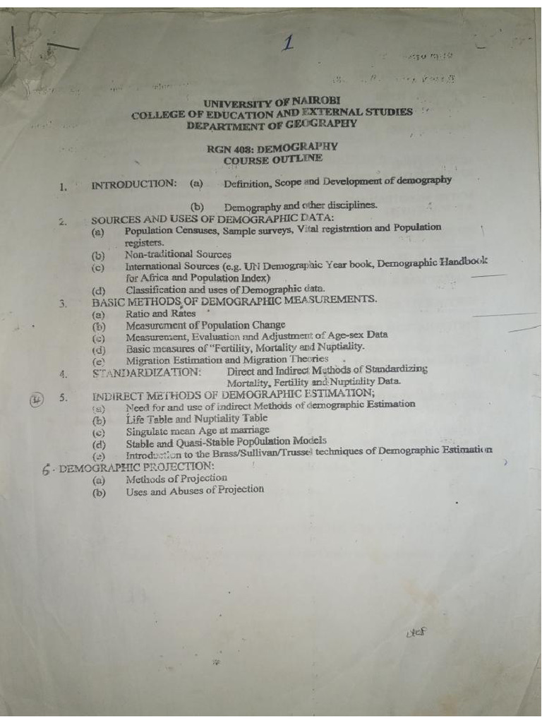 Demography Documents by D.O.M | PDF