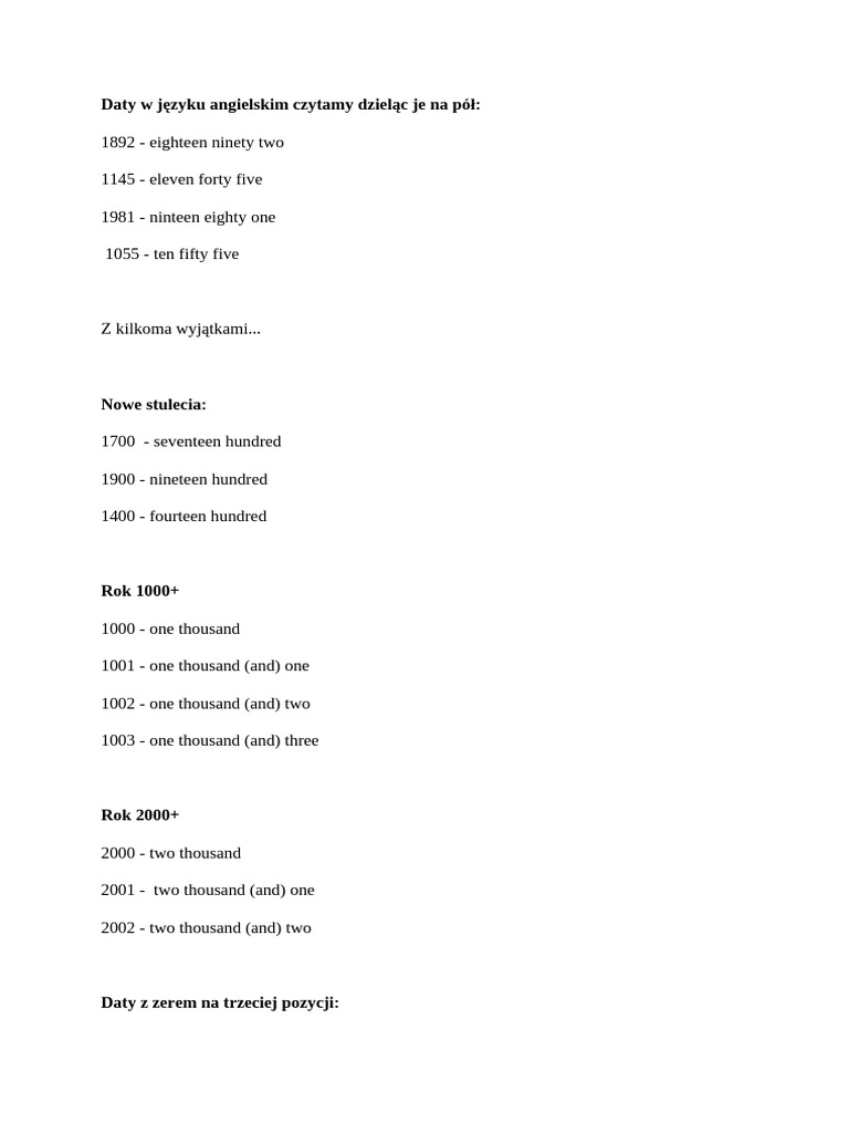 Daty | PDF