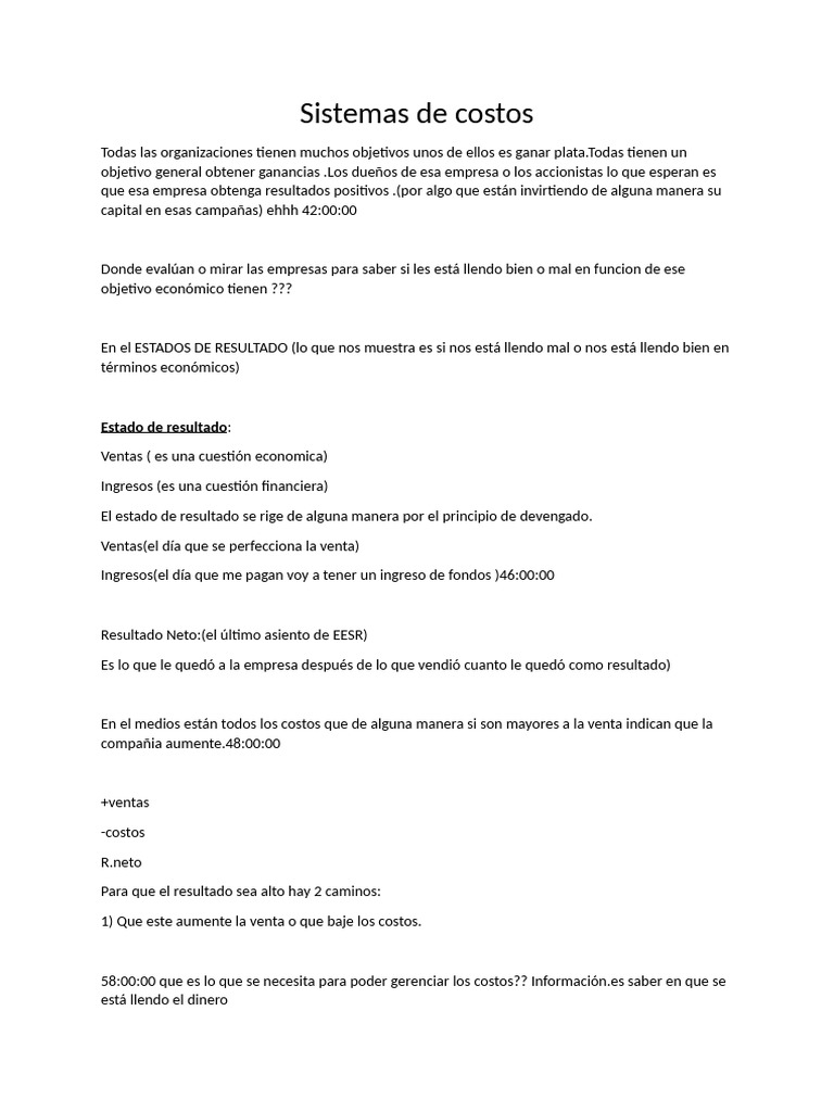 Clasificación y Gestión de Costos Empresariales | PDF | Costo | Business