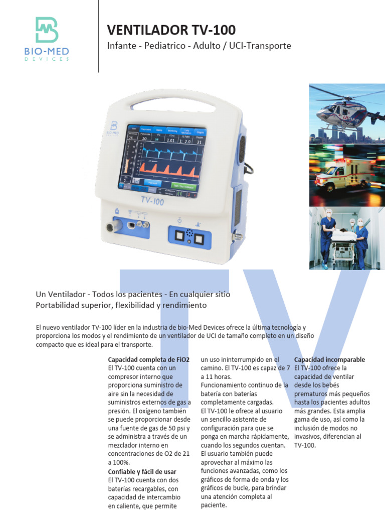 TV-100 Brochure (Español) | PDF