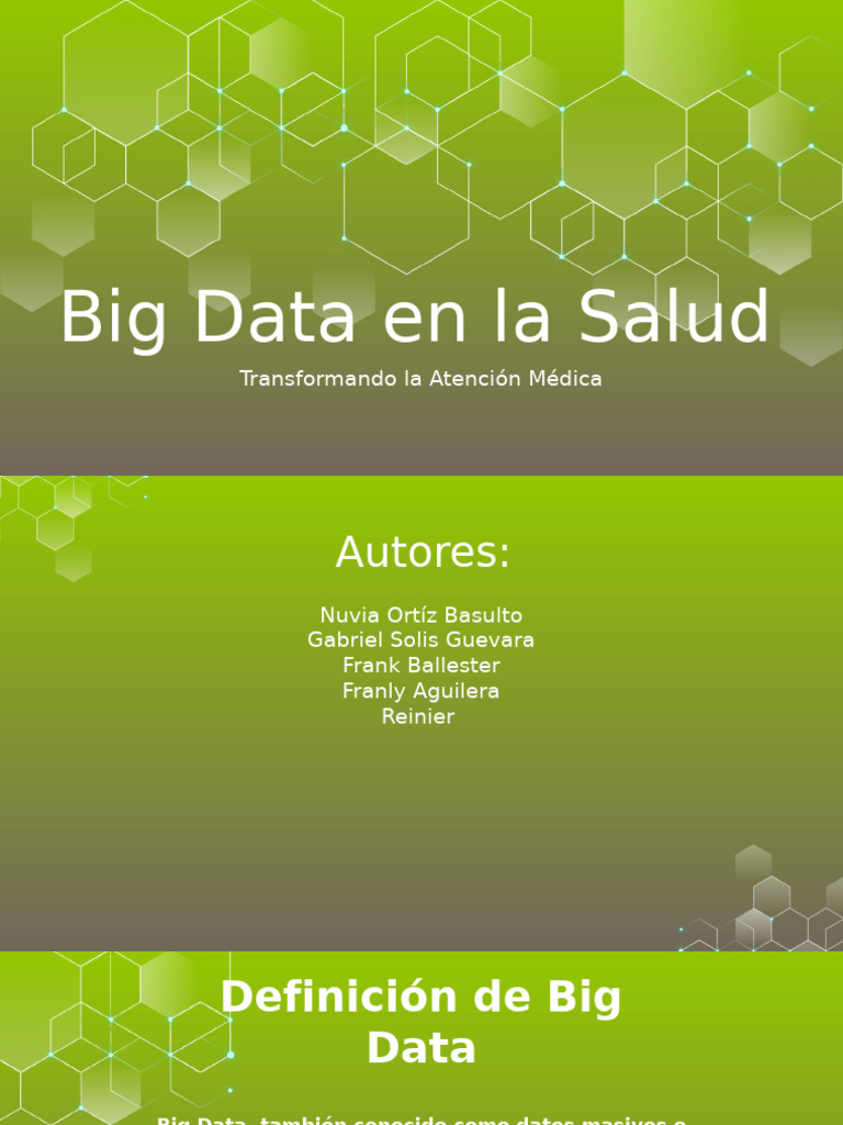 Big Data: Revolución en la Salud | PDF | Big Data | Asistencia ...