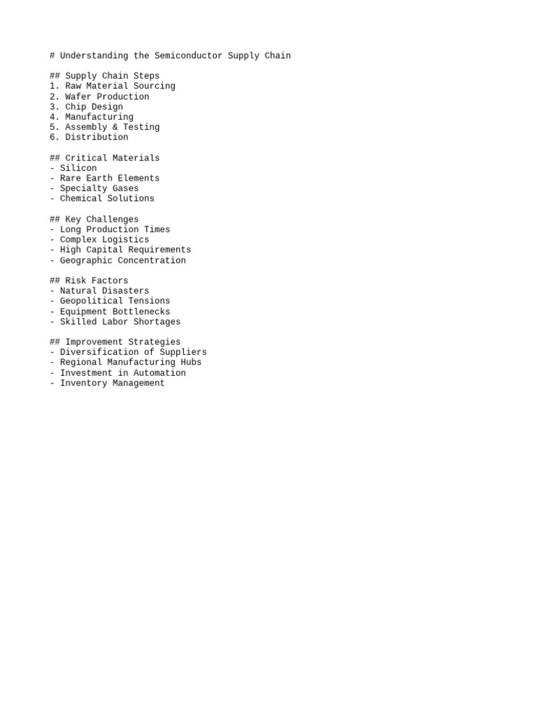 Semiconductor Supply Chain | PDF | Technology & Engineering