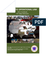 Domestic Operational Law Handbook for Judge Advocates, 2011