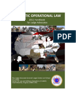 Domestic Operational Law Handbook For Judge Advocates, 2011
