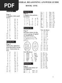 Verbal Reasoning Answer Guide (1-6)