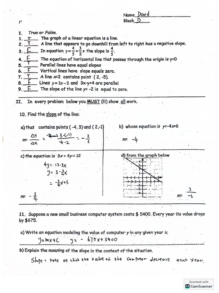 Math Homework | PDF