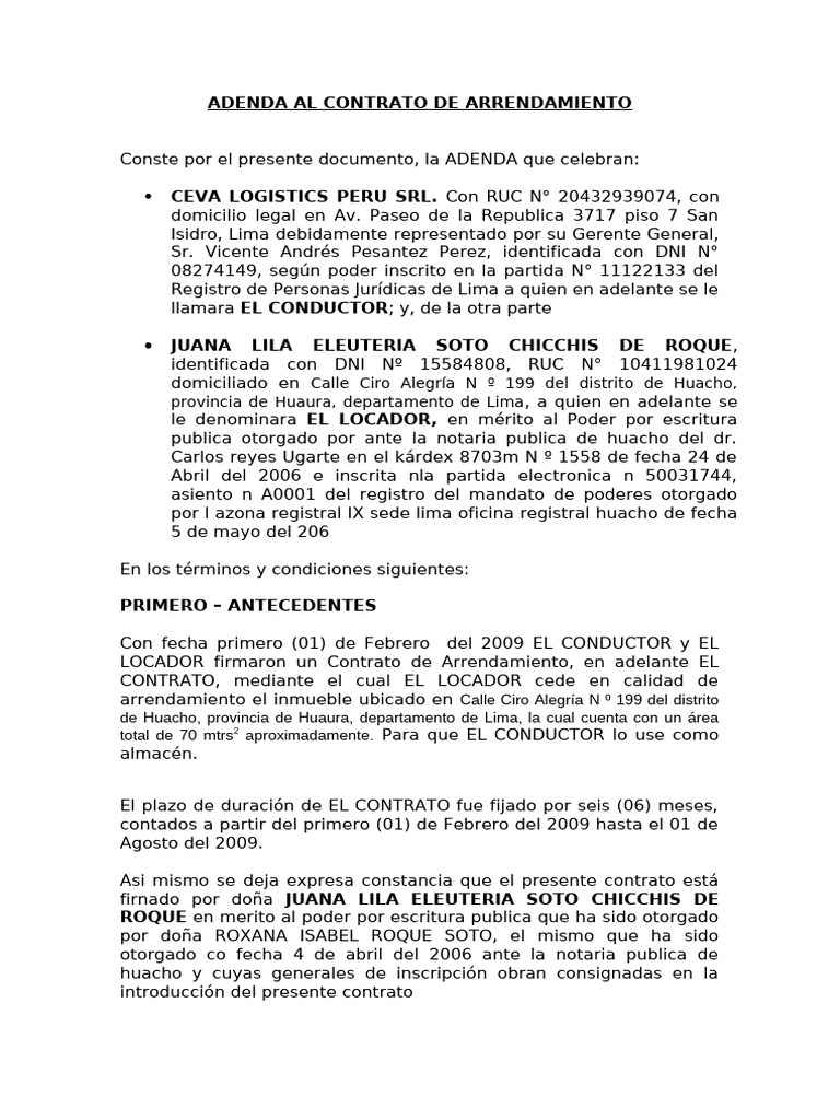 ADENDA | PDF
