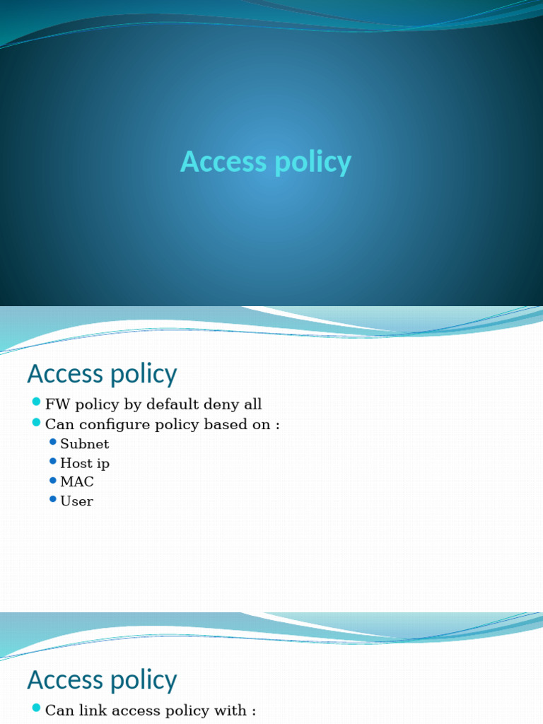 9 Access Policy | PDF
