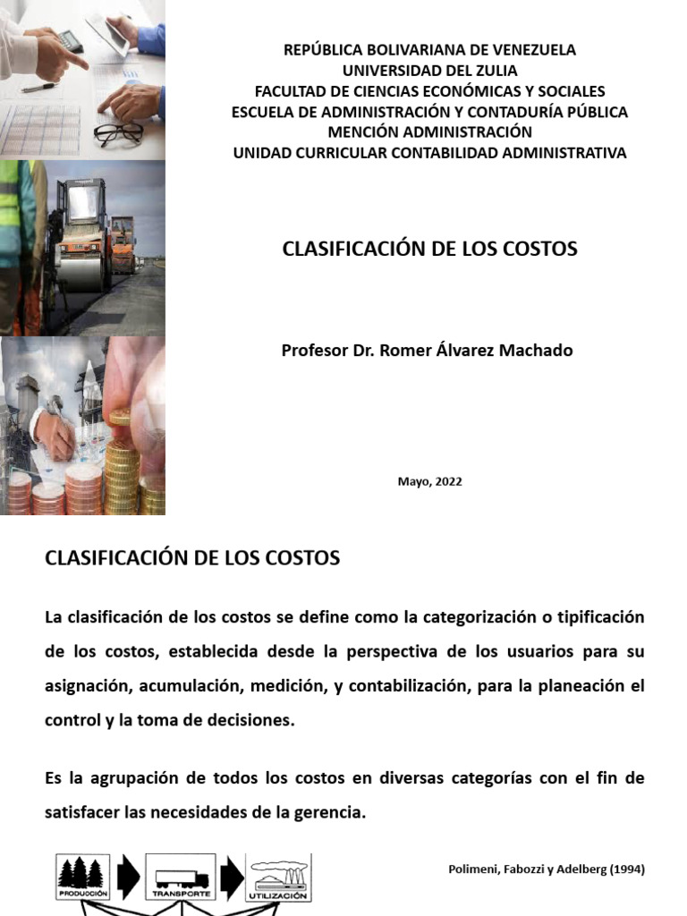 Clasificación de Costos en Contabilidad | PDF | Costo | Business