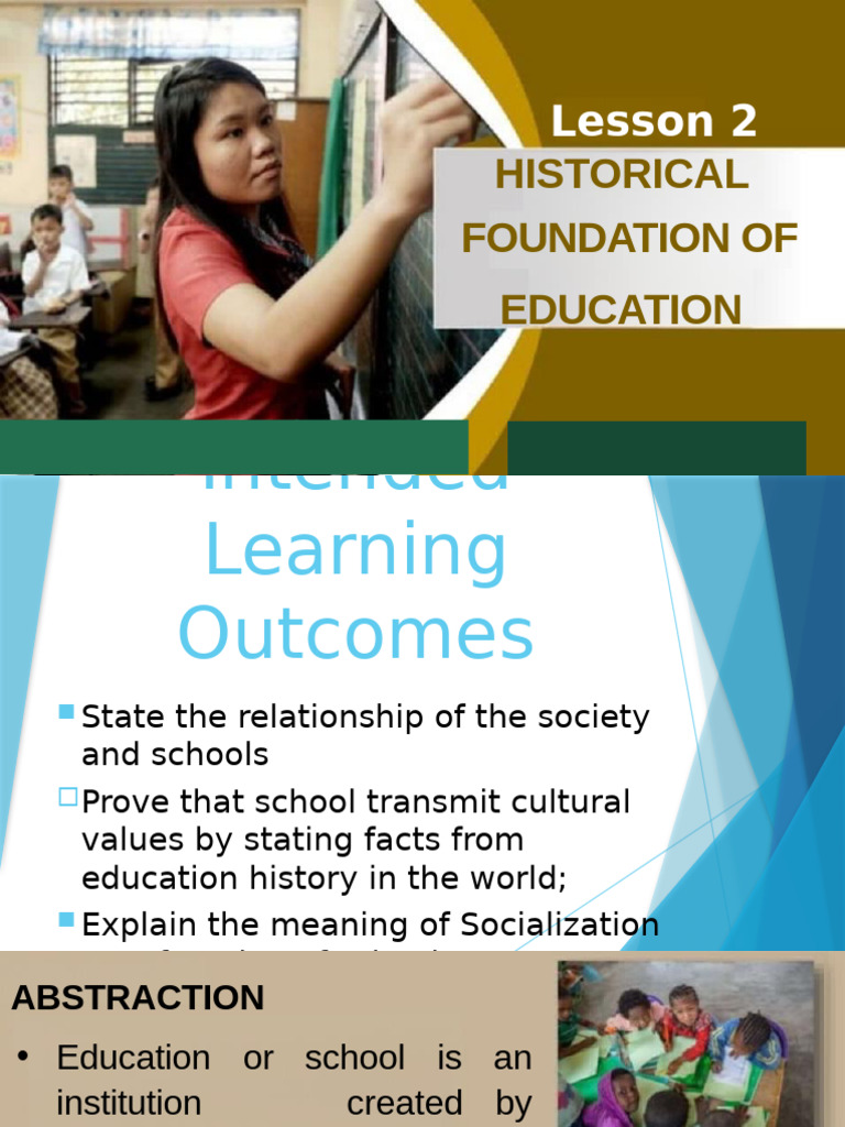 Historical Foundation of Education 229495779 | PDF