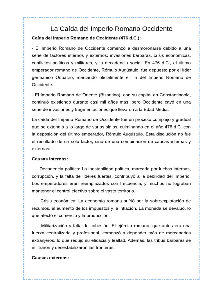 La Caída Del Imperio Romano Occidente | PDF | imperio Bizantino | Mahoma