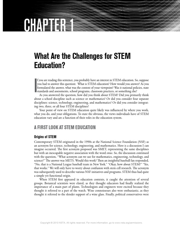 Challenges in STEM Education Explained | PDF | Science, Technology ...