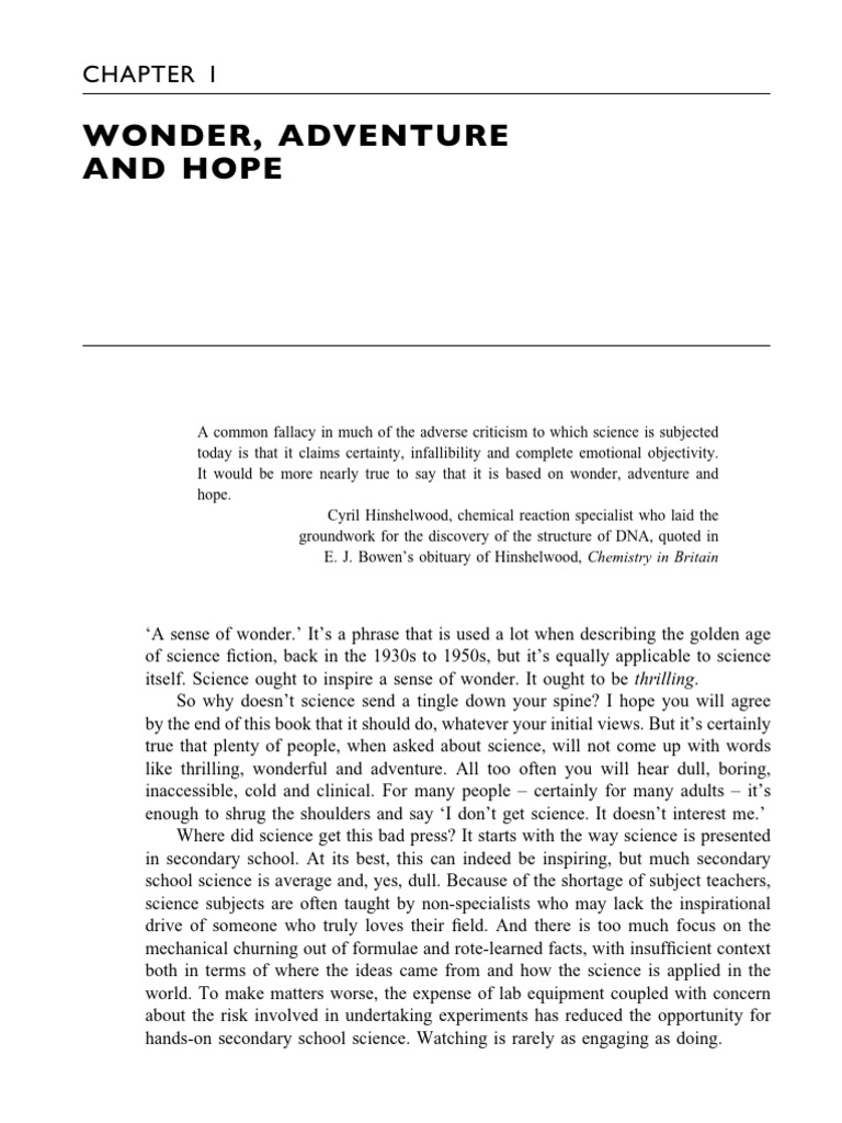 Getting Science The Teacher's Guide To Exciting An... - (CHAPTER 1 ...
