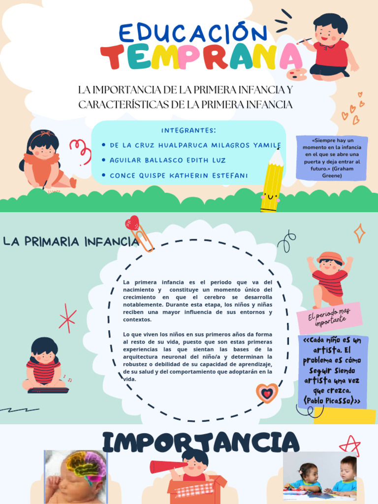 Importancia de la Primera Infancia | PDF | Aprendizaje | Educación de ...