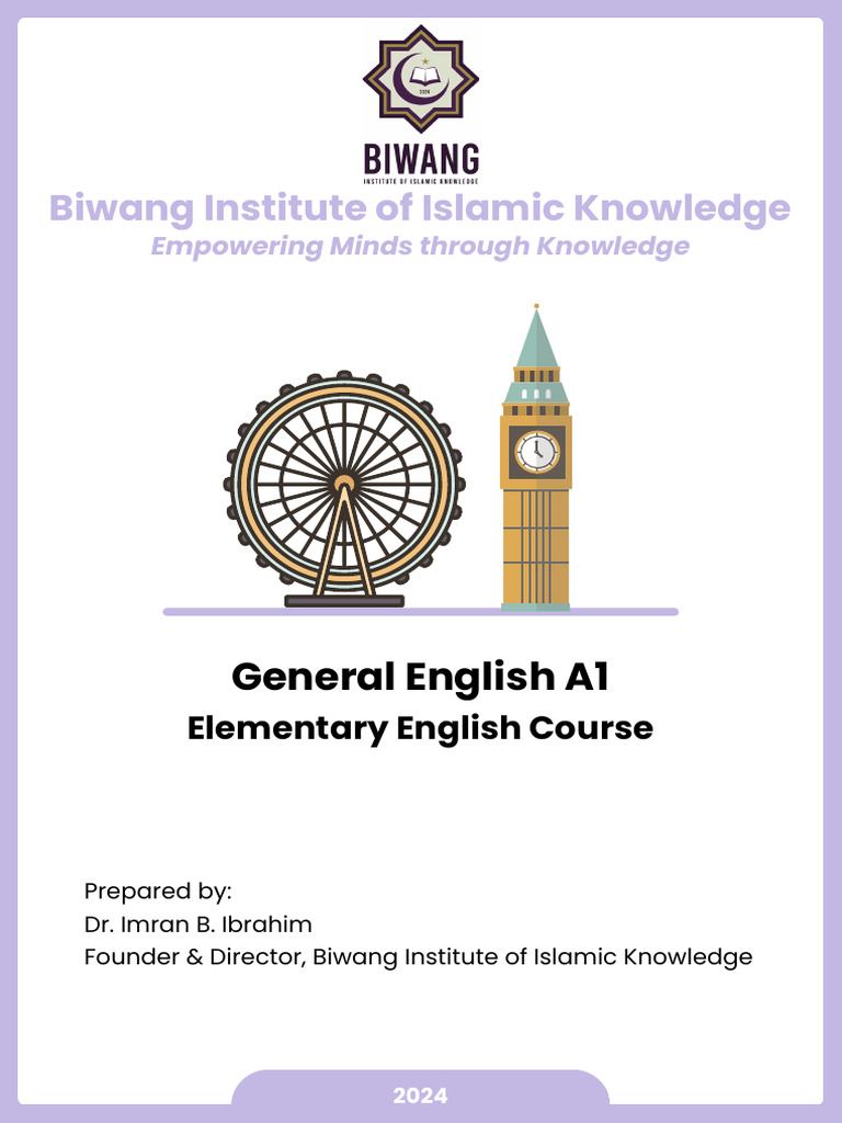 A1 English Course Overview | PDF | Verb | Adverb