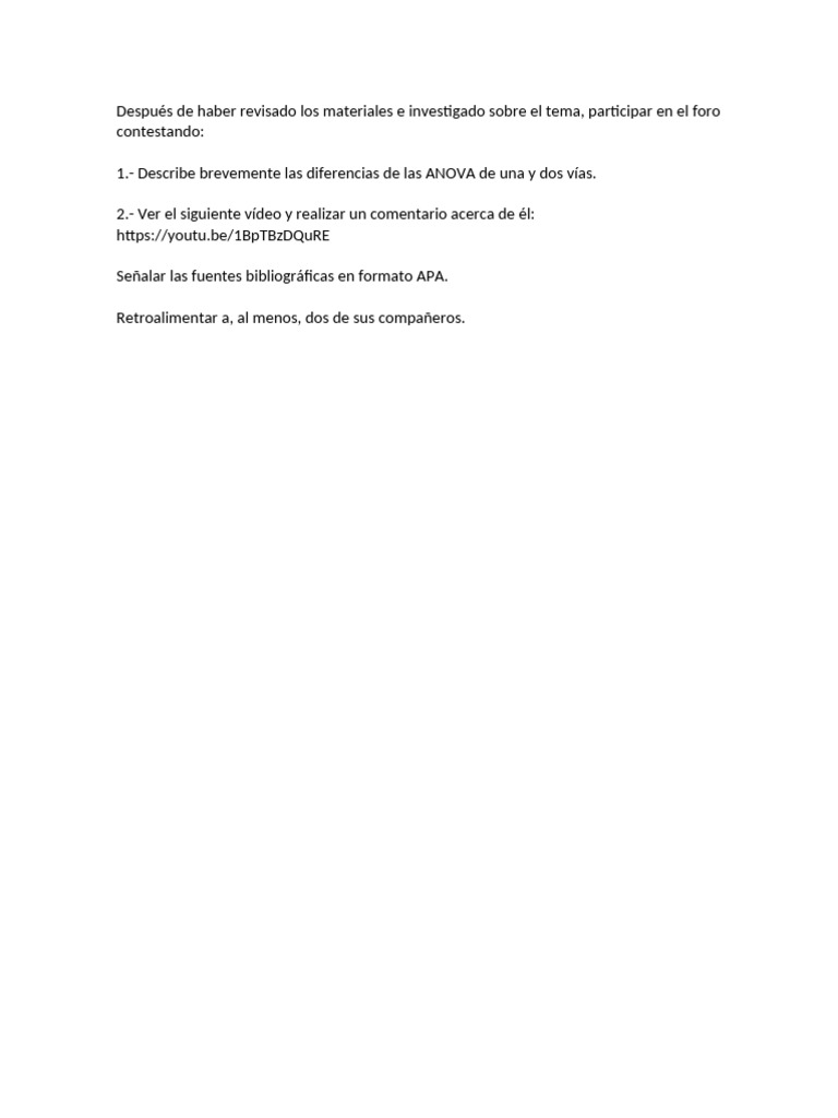Foro 2 Estadistca | PDF