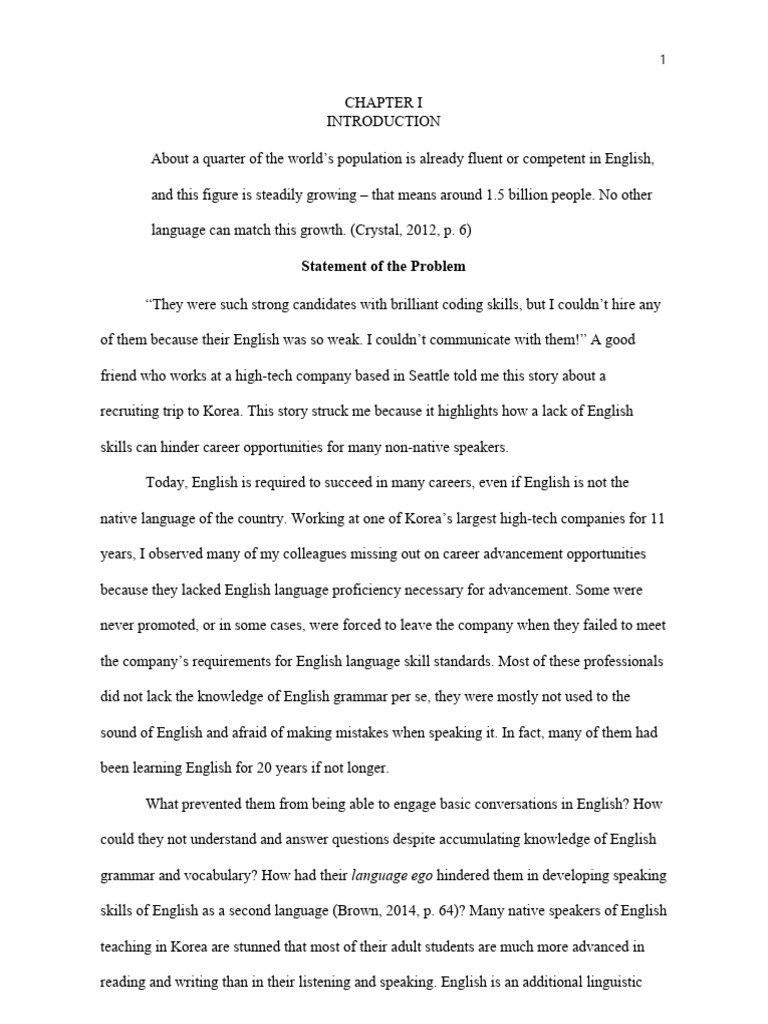 Enhancing English Speaking Skills in Korea | PDF | English As A Second ...
