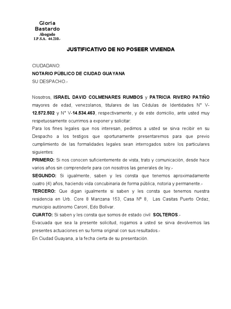 Carta De Domicilio Ejemplo - About Quotes b