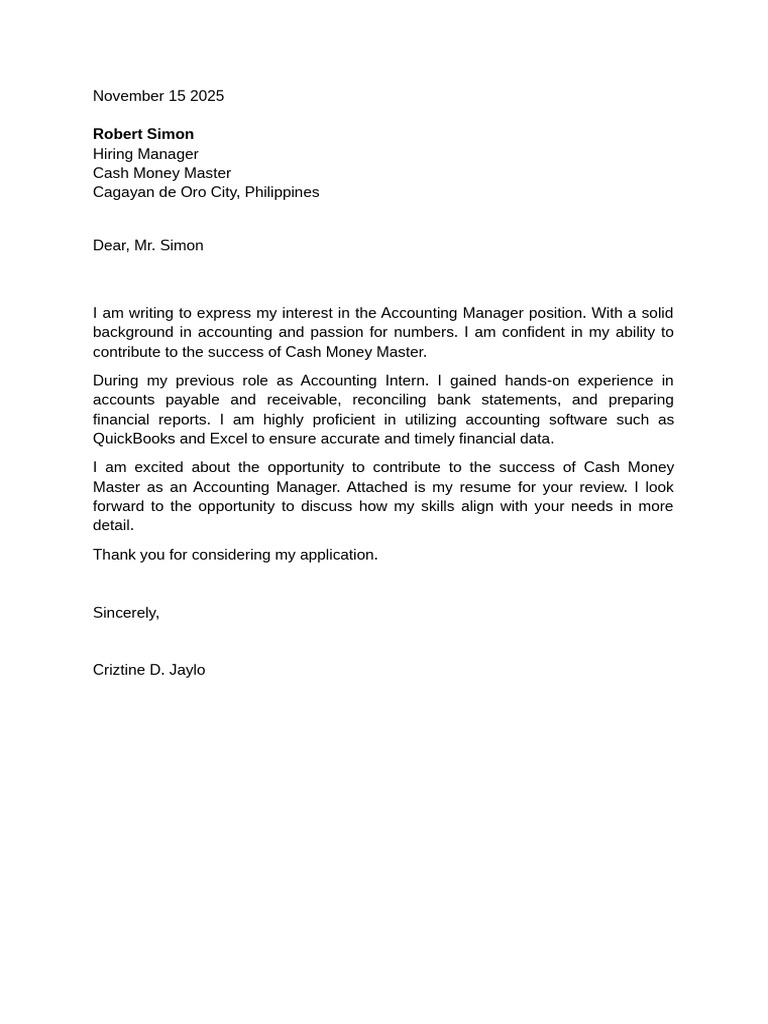 Resume amp Application Letter PDF - 1