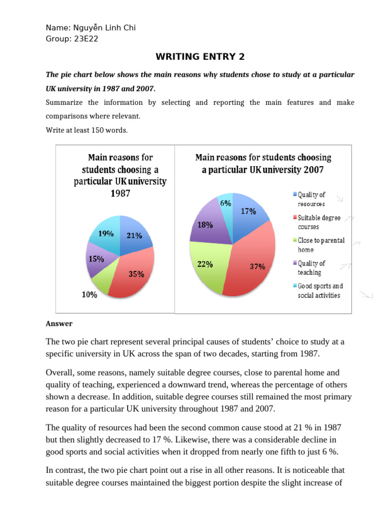 Ielts Writing Task 1 | PDF