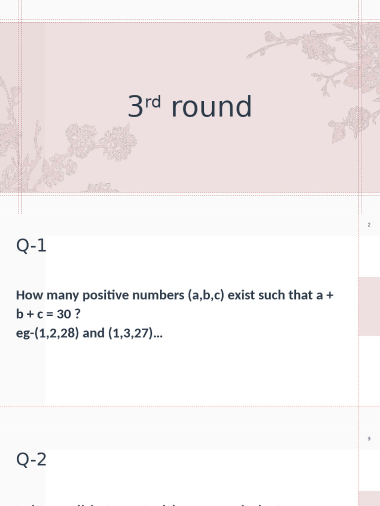Math Puzzles for Enthusiasts | PDF