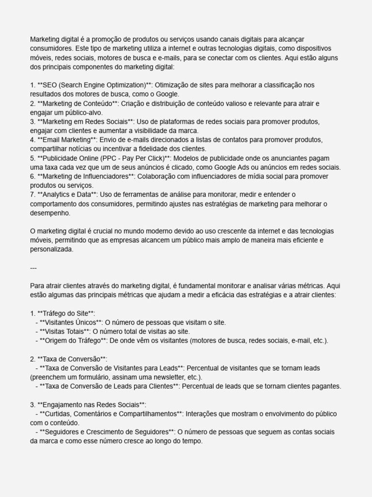 Guia Completo de Marketing Digital | PDF | Marketing digital | Marketing