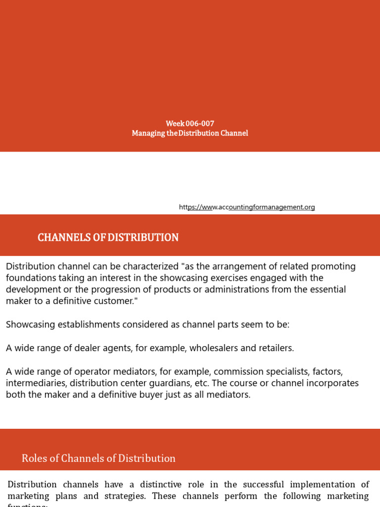 Managing Distribution Channels Explained | PDF | Market (Economics ...