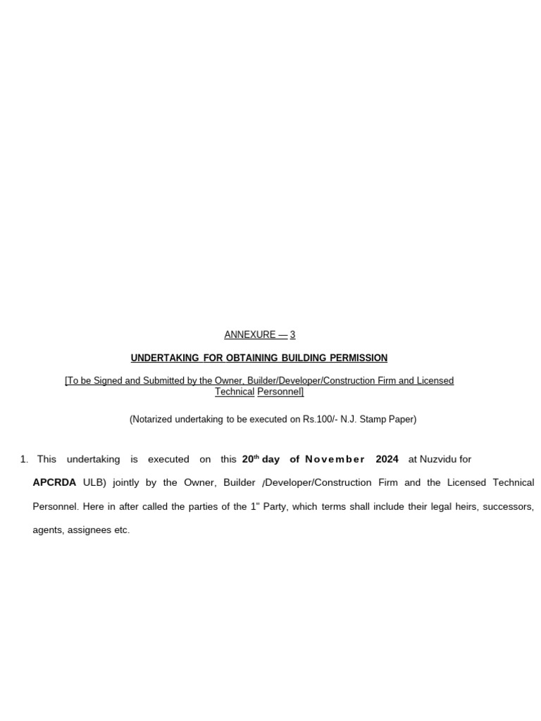 Undertaking Apdpms | PDF | Architect | Engineer