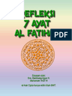 Refleksi 7 Ayat Al Fatihah