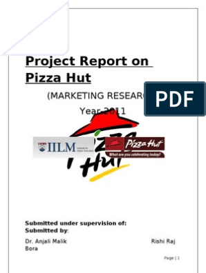 Реферат: Pizza Hut Essay Research Paper INTRODUCTIONPizza Hut