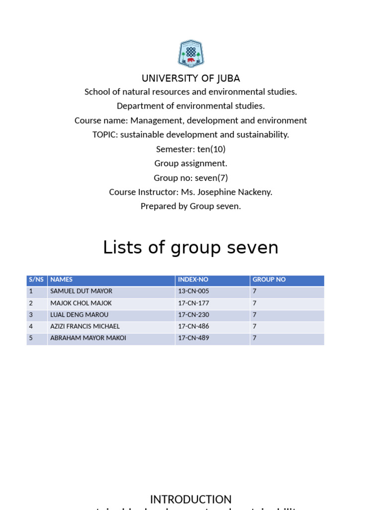 Sustainable Development Overview | PDF | Sustainability | Sustainable ...