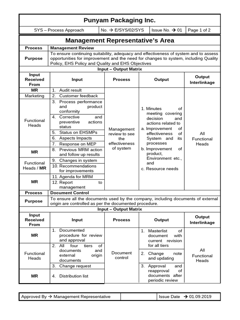 Management Review Process Overview | PDF | Audit | Internal Audit