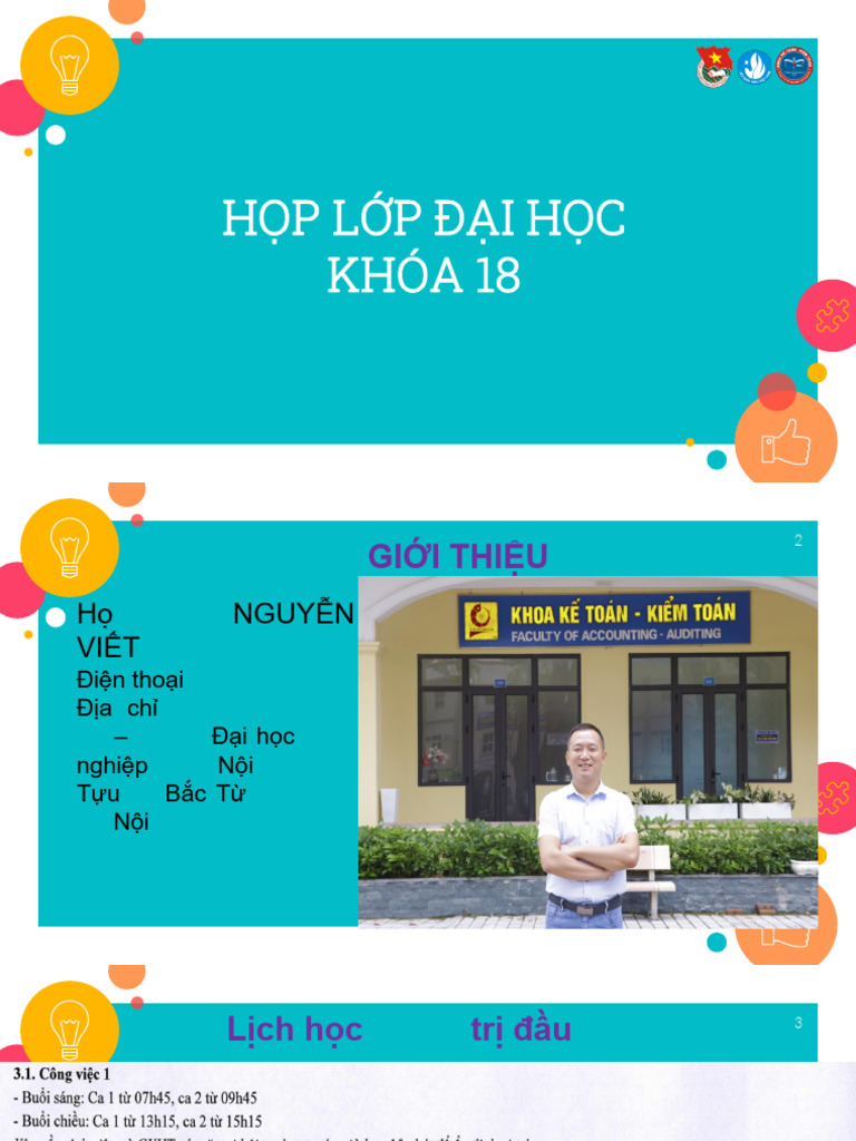 Họp Lớp Đầu Năm - KTKT | PDF