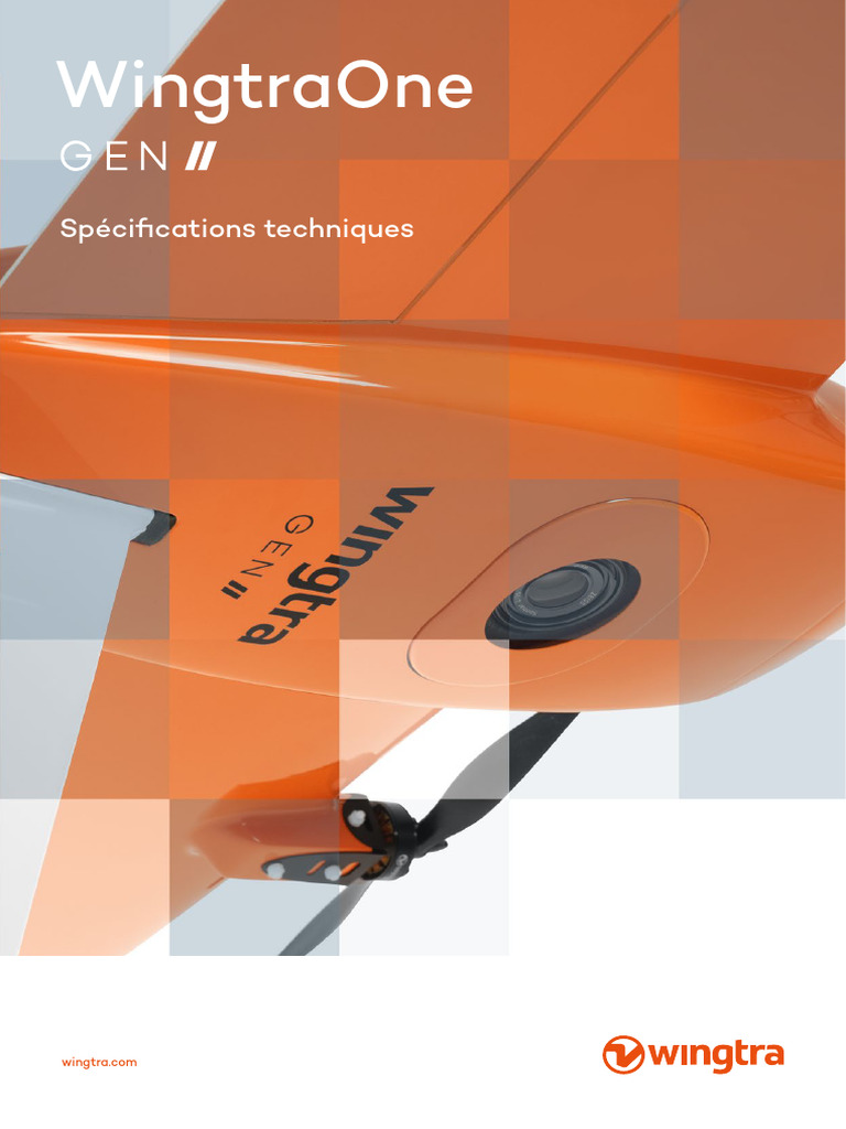 Spécifications techniques du WingtraOne | PDF | Plaie | Drone