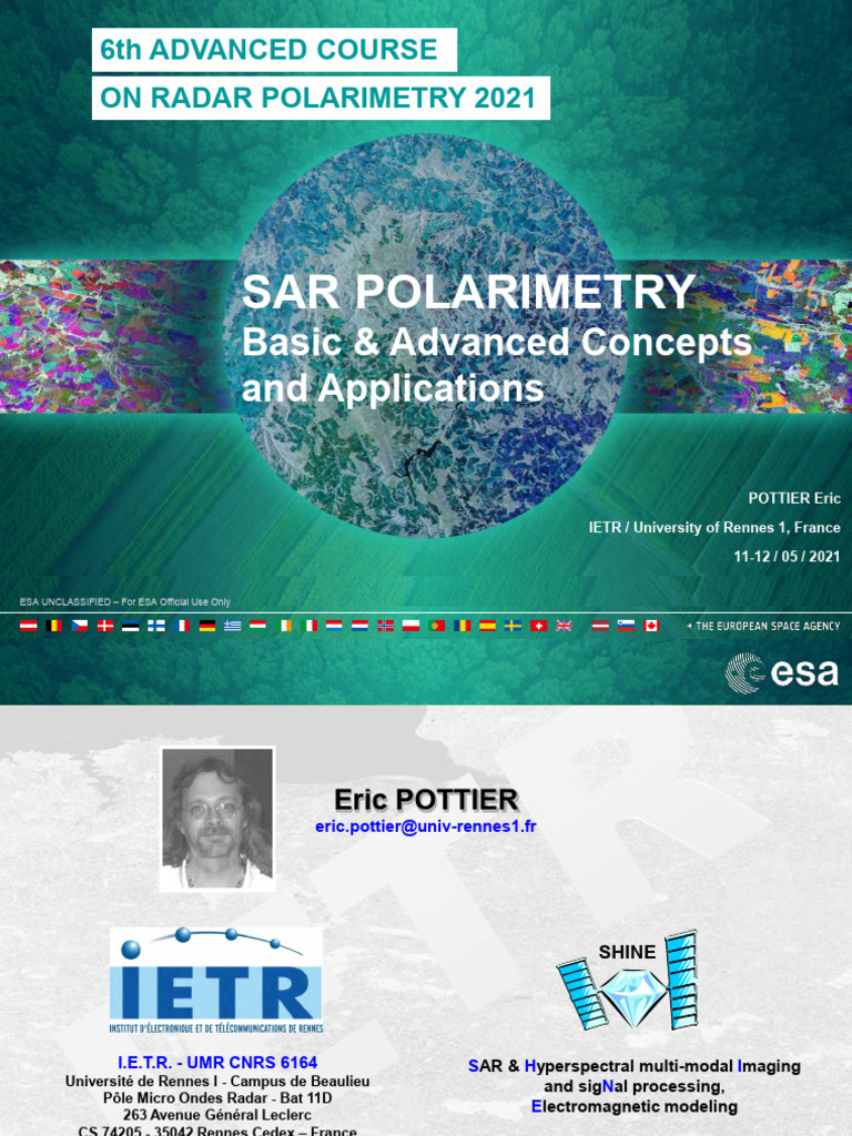SAR Polarimetry Concepts and Applications | PDF | Polarization (Waves ...