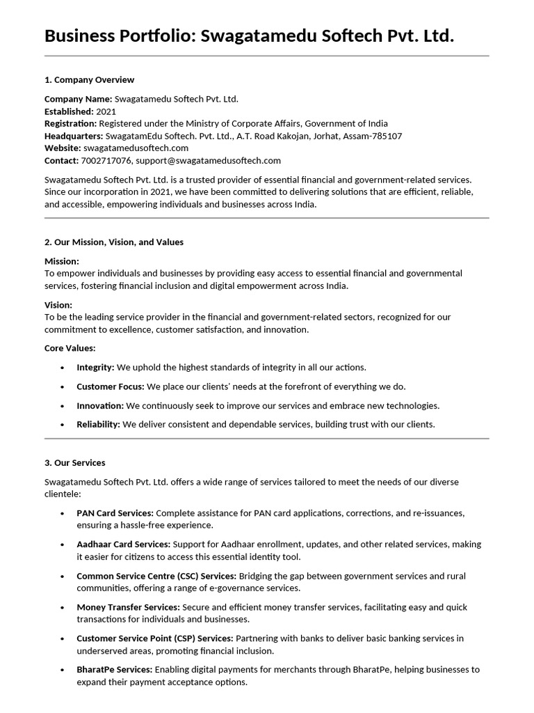 ABOUT BUSINESS PORTFOLIO ACCESS visual data 2