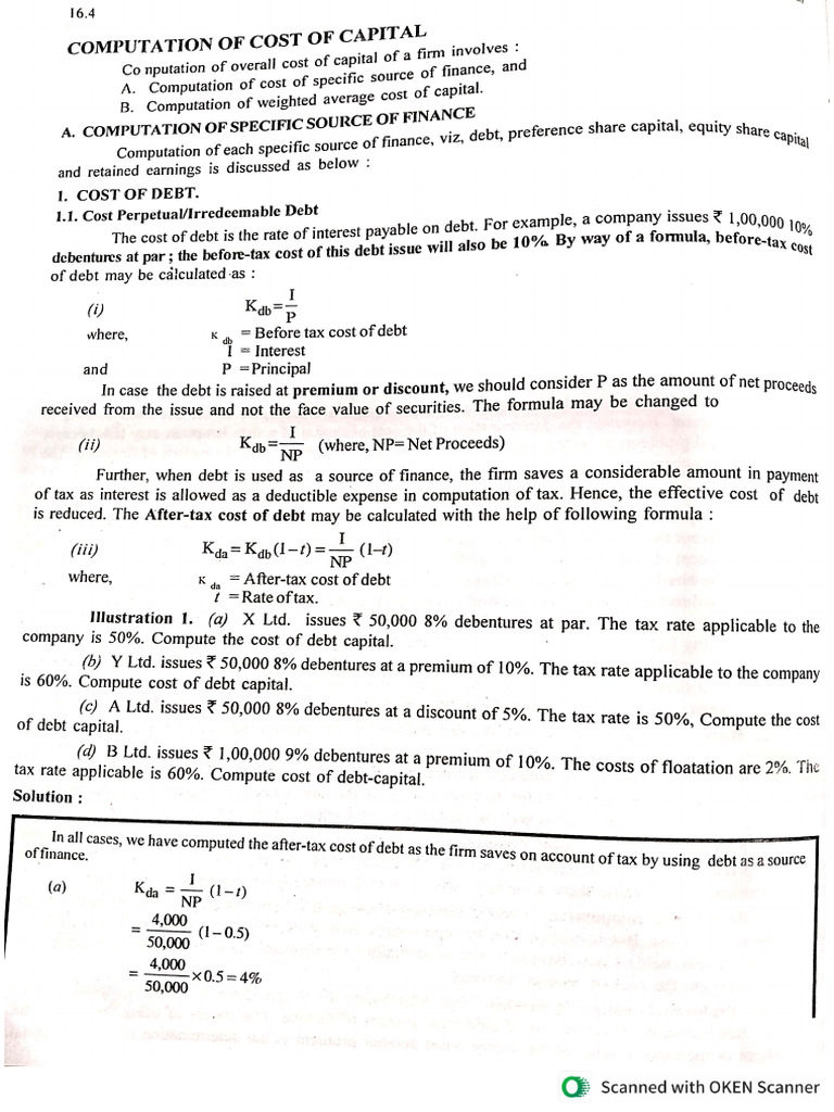 Cost of Capital | PDF