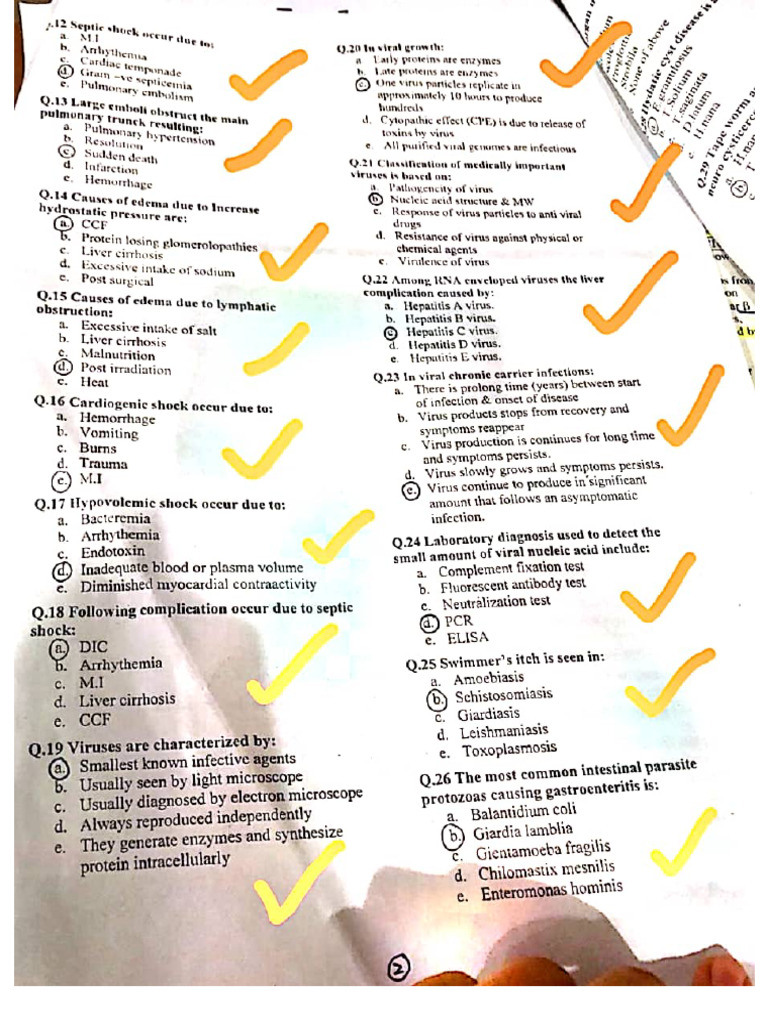 Pathology Test 36 | PDF