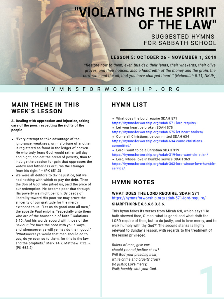 SL Notes - Lesson 5 4thQ2019 | PDF
