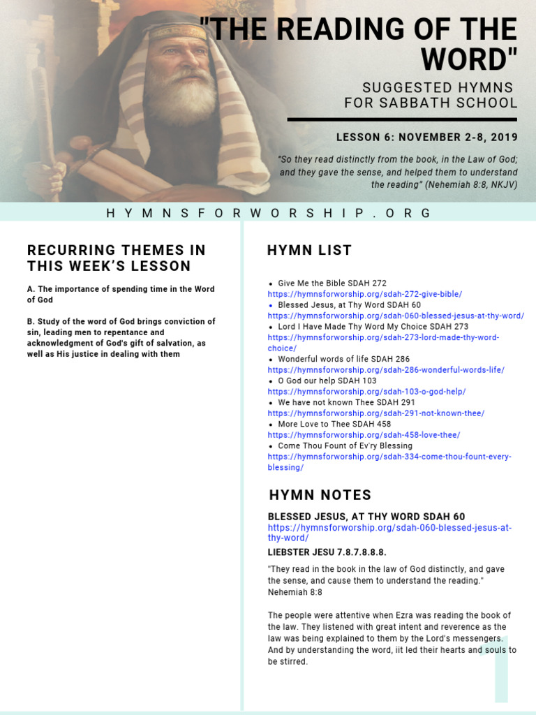 SL Notes Lesson 6 4thQ2019 | PDF | Thou | Sin