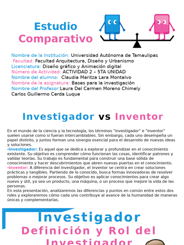 Presentación1 U5. Estudio Comparativo | PDF | Patentar | Conocimiento