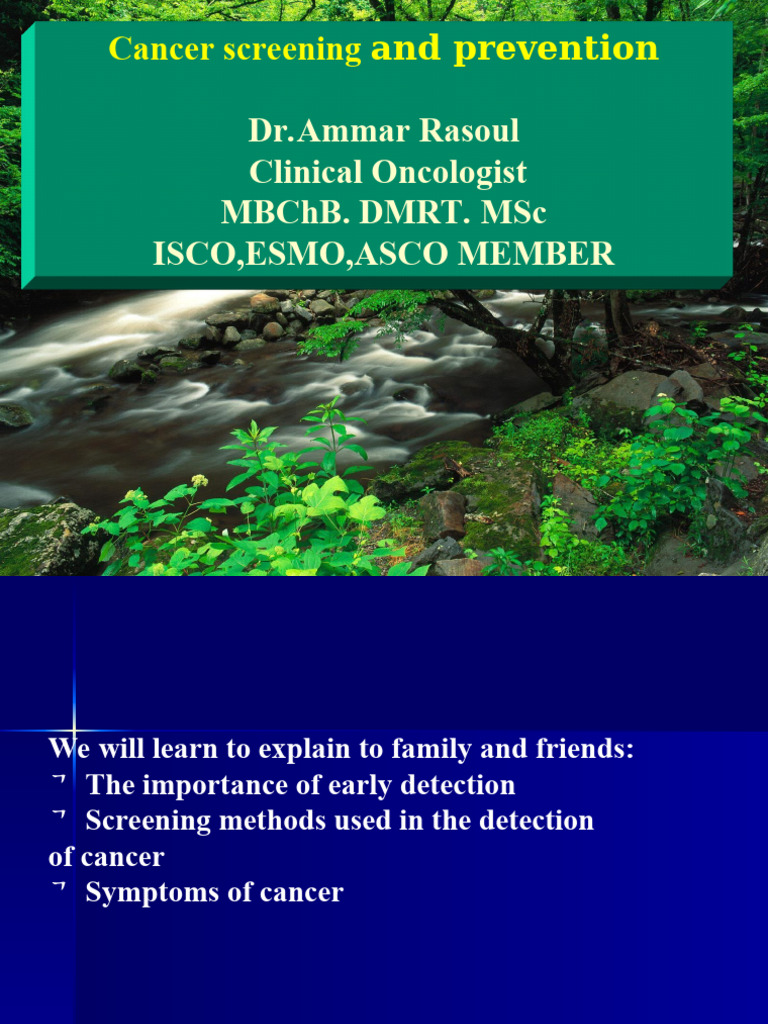 Cancer Screening and Prevention Guide | PDF | Cancer | Mammography