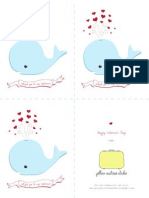 Free Whale Valentine Printable