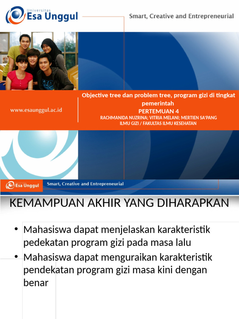 UEU Perencanaan Program Gizi Pertemuan 4 | PDF