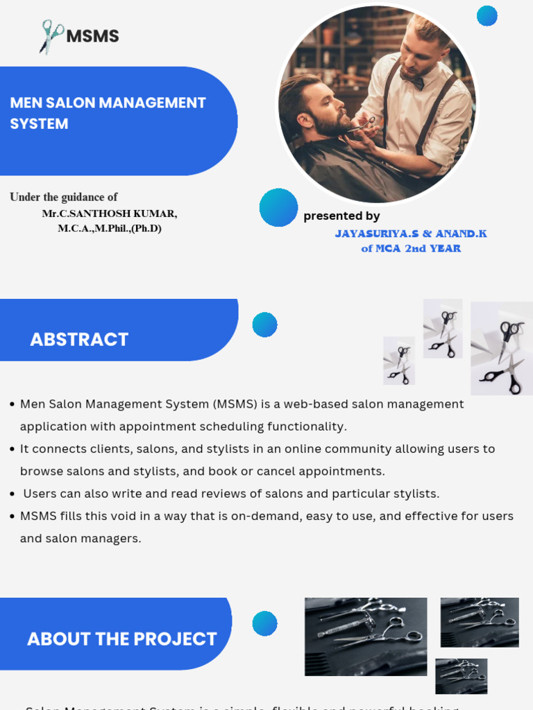 Men Salon Management System Overview | PDF | Computer Architecture ...