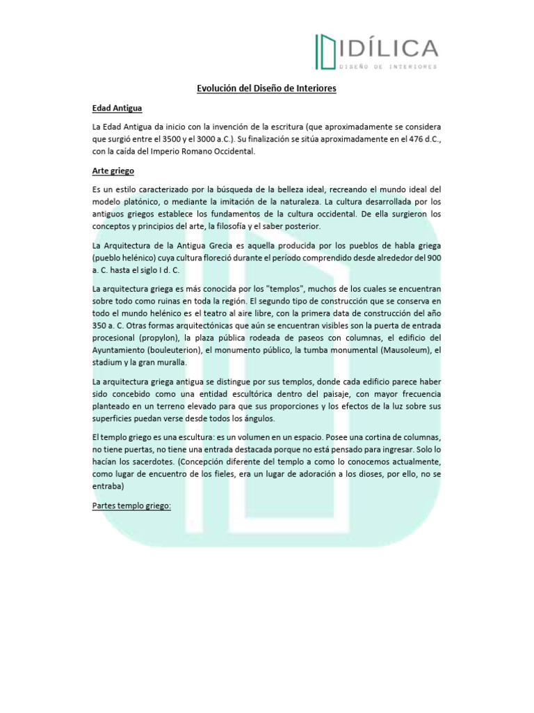 Evolucion Del Diseno de Interiores | PDF | Hazme | Arquitectura gótica